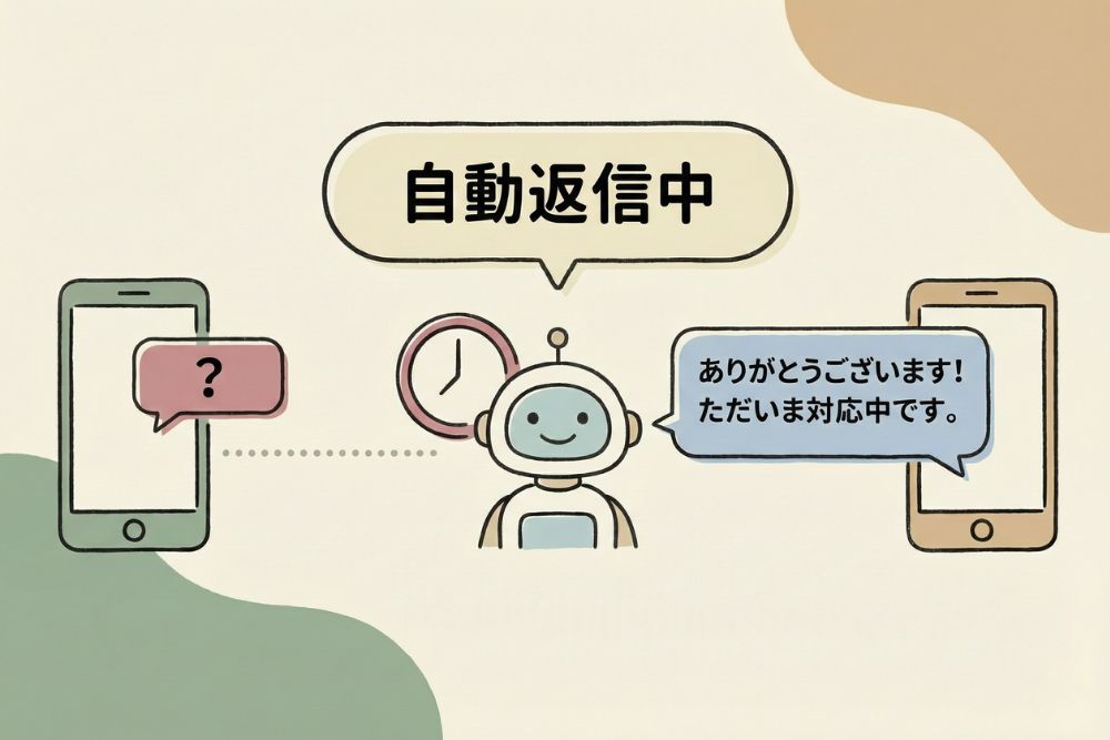自動応答のイメージ